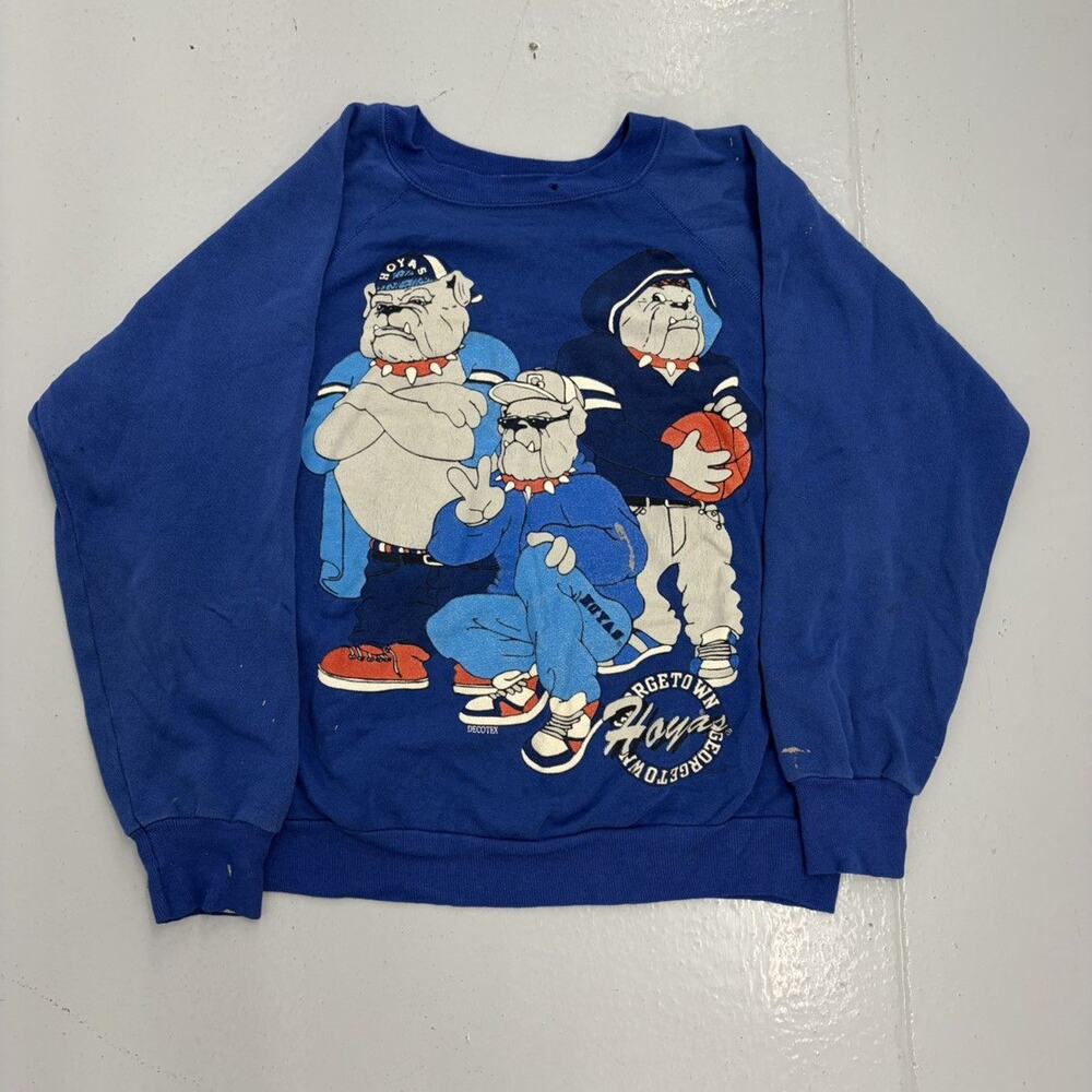 Vintage 80s Georgetown University Blue Bulldogs Sweatshirt
